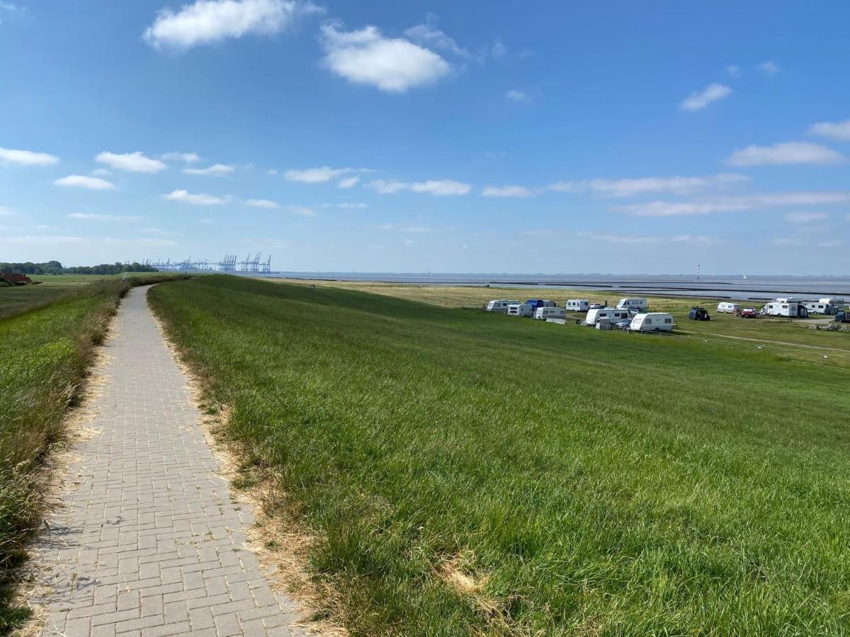Ferienhaus Wieden Am Deich Wurster Nordseekuste Esterno foto